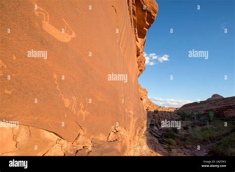 Petroglyphs, Navajo Nation (Utah Stock Photo - Alamy