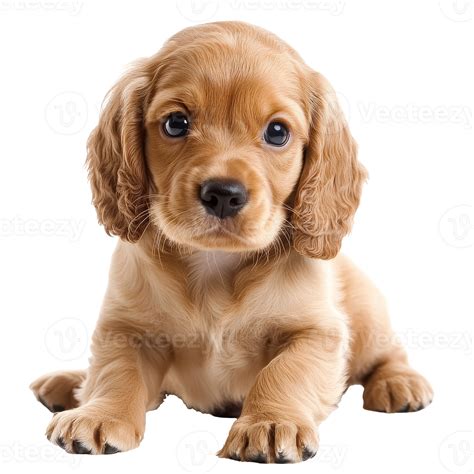 Cute brown puppy looking curiously at camera 54472986 PNG