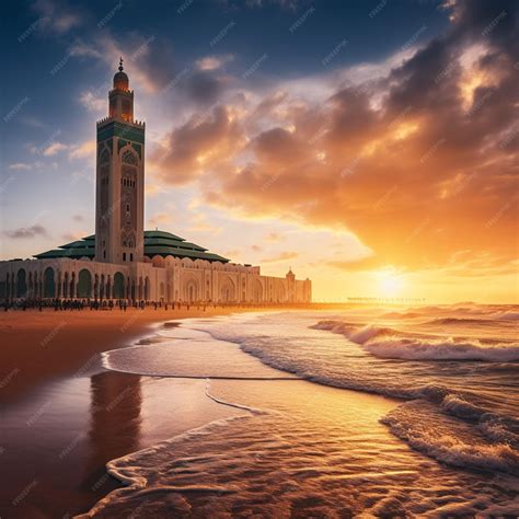 Premium Photo | Sunset in Casablanca
