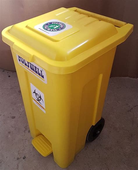 Yellow Plastic Pedal Dustbin, For Home, Capacity: 5 Litres at Rs 1500 ...