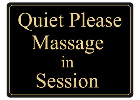 Quiet Please Massage In Session Aluminium Sign - Etsy.de