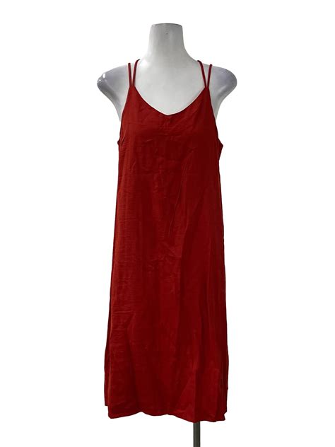 The Editor's Market Red Criss Cross Back Dress | REFASH