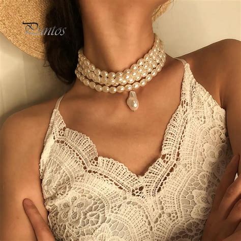 Купить Элегантное женское многослойное колье-колье из искусственного ...