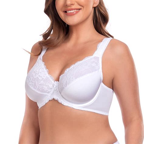 Women's Plus Size Sexy Lace Full Coverage Unpadded Underwire Bras