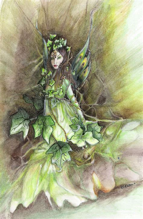 caroline evans fairy art irish ivy fae faery art fairy paintings