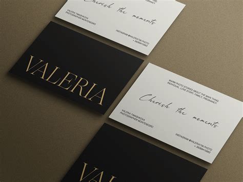 Дизайн визиток для фотографа on Behance