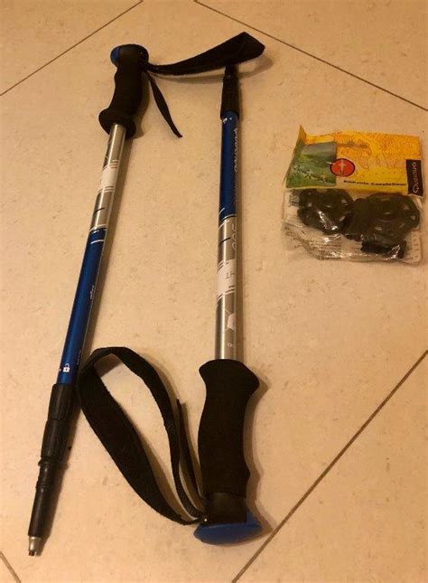2 Quechua Forclaz 500 Anti-shock Trekking Pole + Head Torch, Sports ...