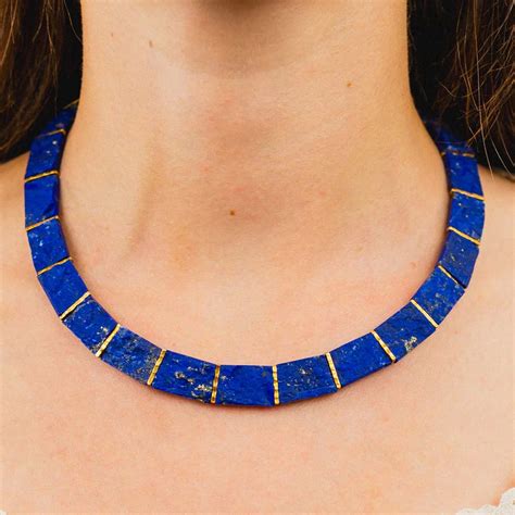 lapis lazuli collar necklace