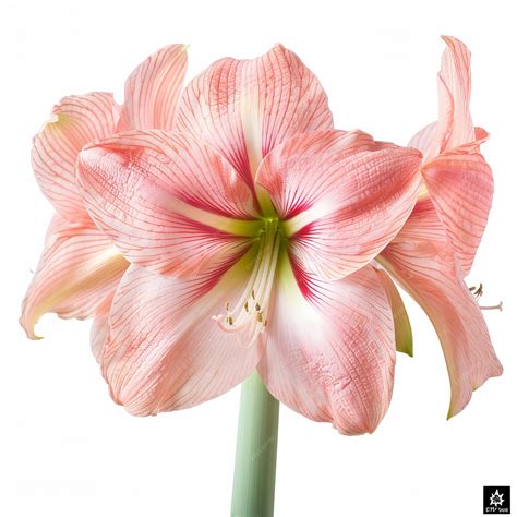 Premium Photo | Pink Amaryllis Isolated on White Background Beautiful