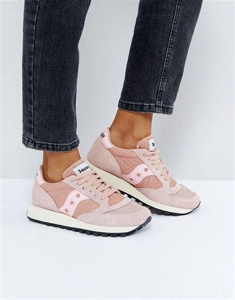 Buy it now. Saucony Jazz O Vintage Trainers In Pink - Pink. Trainers by ...