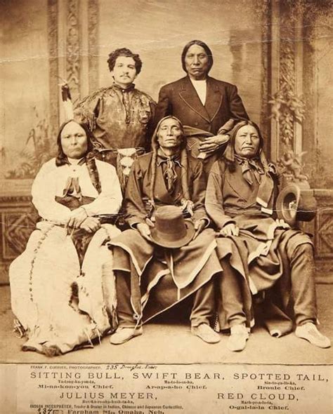 Chiefs Red Cloud (Oglala Lakota), Sitting Bull (not the Hunkpapa Lakota ...