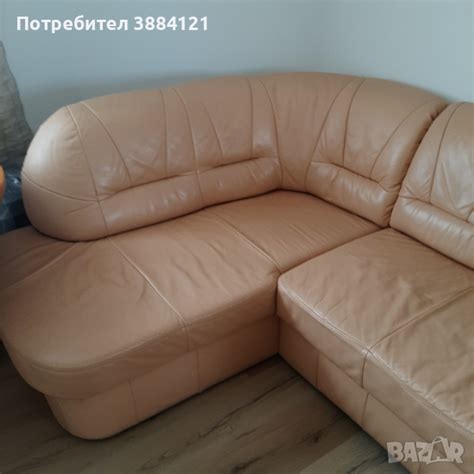 Ъглови диван от естествена кожа в Дивани и мека мебел в гр. Бяла ...
