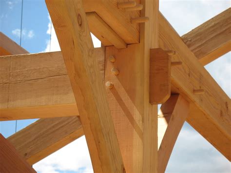 tie beam   tenon spline  kenai timber frames
