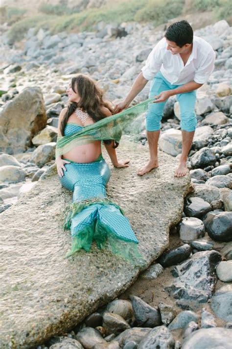 family, Ariel and Eric, mermaid, pregnant, photoshoot Disney Maternity ...