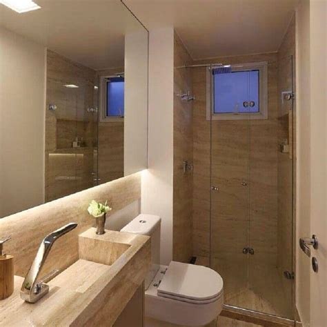 Banheiro De Apartamento Pequeno - Banheiro de Apartamento: +57 Modelos Lindos para se Inspirar - Viva decora
