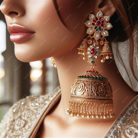 premium photo bridal jhumka design