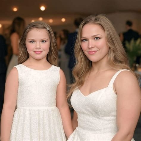 Top - Ronda Rousey With Her Daughter In A Event 😌🤍 #RondaRousey #