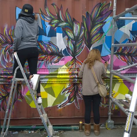 Street Artists Paint Containers at Pop Brixton • Inspiring City