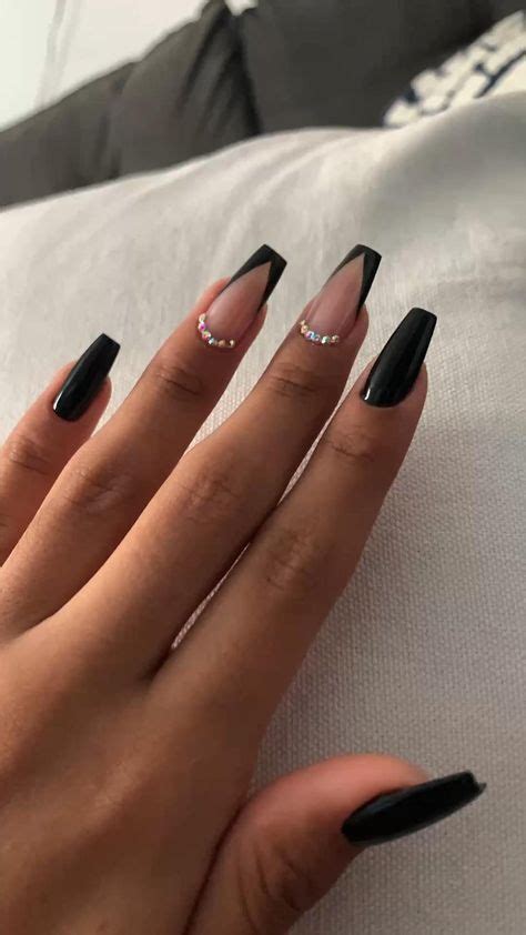 by xghj on nails | Simple nails, Gel nails, Black nails