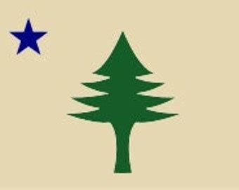 Maine State Flag 1901 SVG/DXF Digital Download Laser CNC Plasma ...