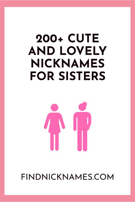 200+ Cute and Lovely Nicknames For Sisters — Find Nicknames | Good ...