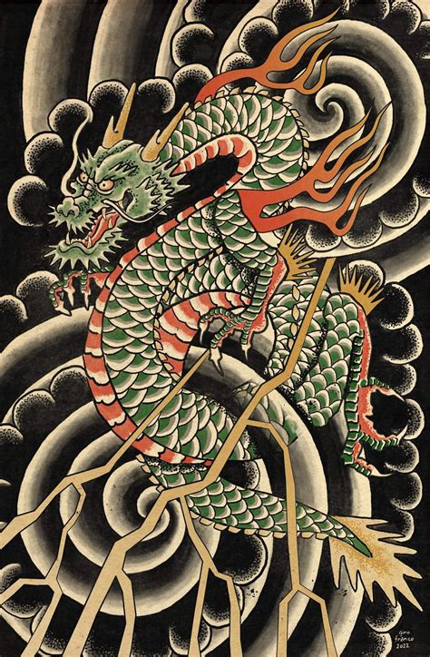 ArtStation - Dragon Irezumi