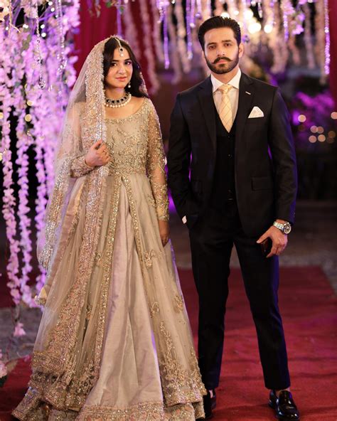 Wahaj & Yumna Walima Look From Tere Bin | Reviewit.pk