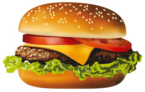 Hamburger Hot dog Fast food Cheeseburger Pizza - Hamburger Cliparts png ...