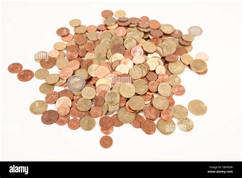 euro coins isolated Stock Photo - Alamy