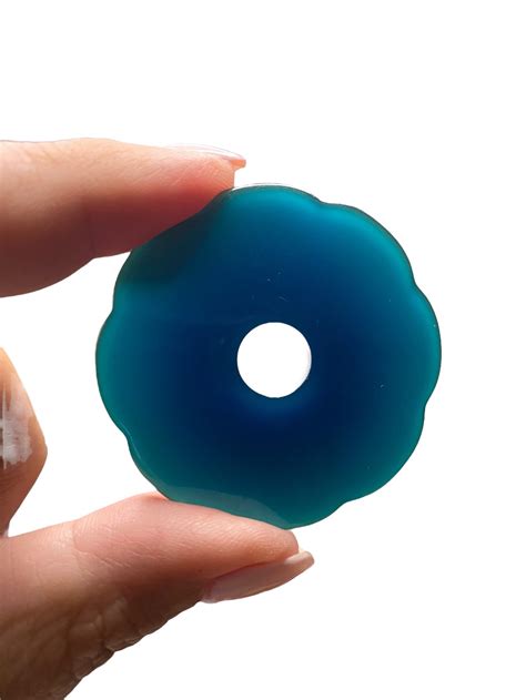 Vintage Blue Bakelite Rosette Finding Pendant - Etsy