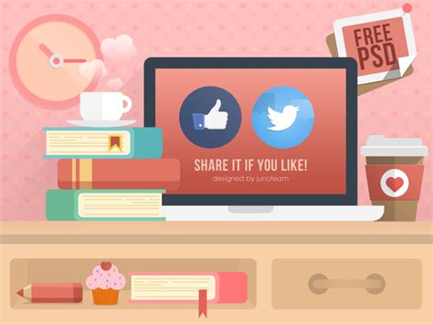 Free Flat Room on Behance