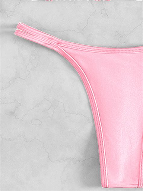 L49r Micro Bikini Radical Sexy Two-piece Swimwear Women Lace Up Halter