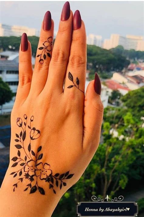 40+ Simple And Easy Henna Designs For Beginners - Zahrah Rose