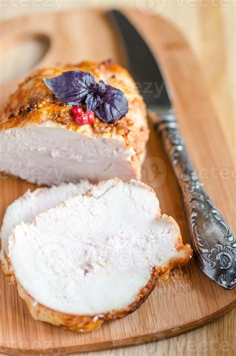 Chicken pastrami closeup 46812905 Stock Photo at Vecteezy