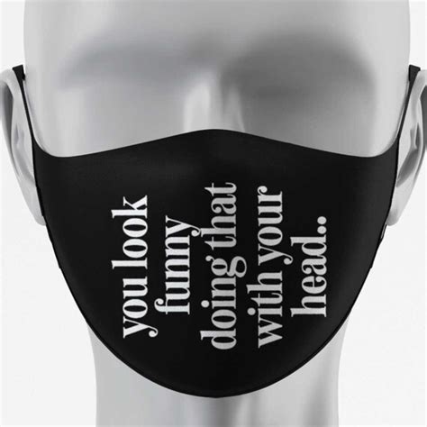 Funny Face Mask Funny mask for adults Funny Face mask women | Etsy