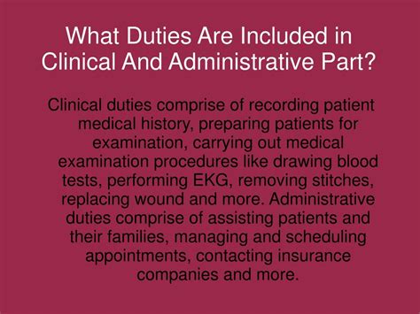 PPT - What Duties Do Medical Assistant Have To Carry Out? PowerPoint