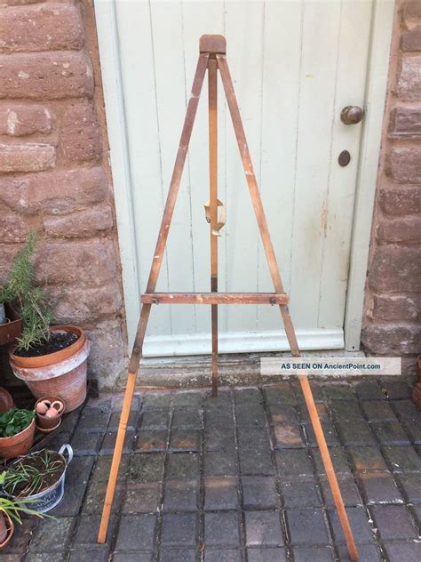 vintage wooden easel stand  carletta porter blog