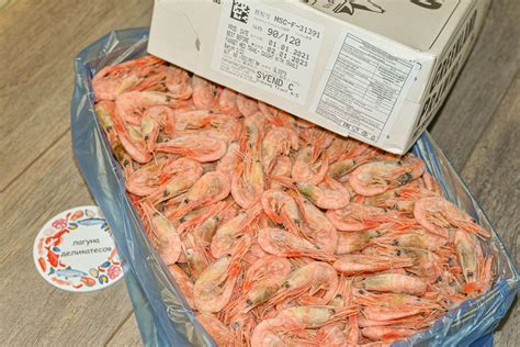 Креветка северная 90/120 кор. ,5 кг: Купить в Краснодаре в рыбном магазине
