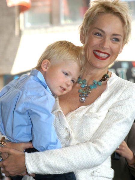 Sharon Stone with her adopted son | Celebrities, Best mom, Adoption ...