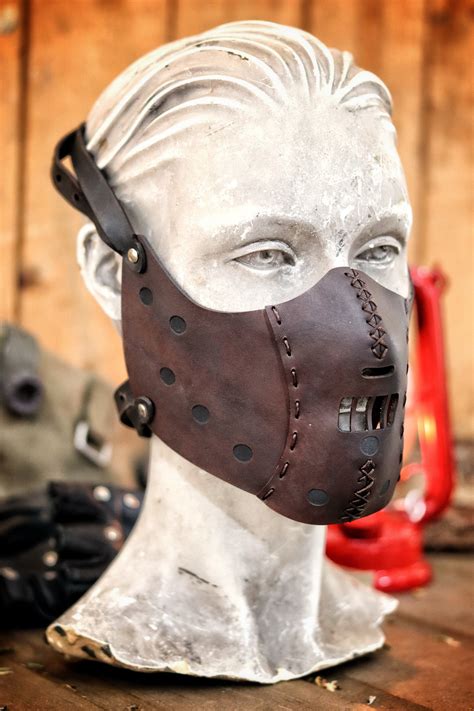 Hannibal Lecter Leather Face Mask Ready for Use With - Etsy