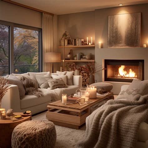 warm cozy aesthetic room