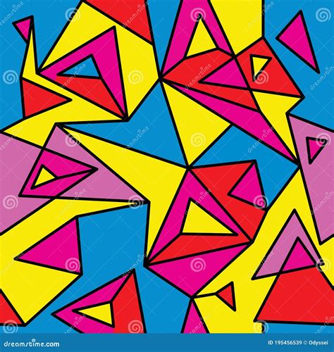 Fragment of Geometric Cubism, Abstract Seamless Pattern 1.2 Stock ...