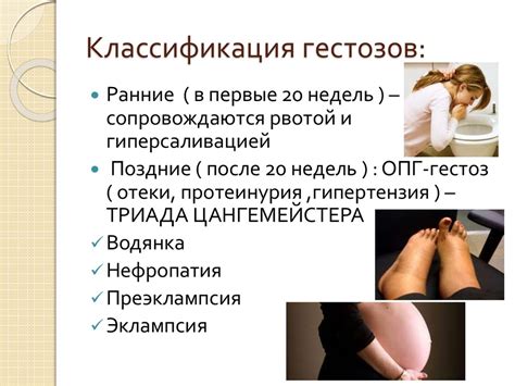 Терапия и профилактика поздних форм гестозов у беременных: преэклампсия ...