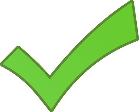 Green Check Mark Icon Transparent Background