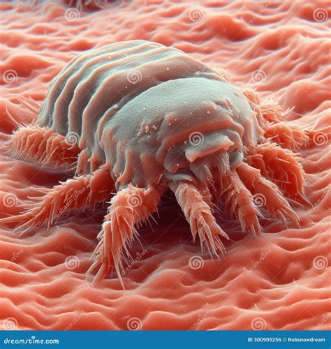 Microscopic Parasites Seen Under Electronic Microscope Stock