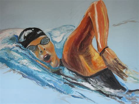 swimming drawing 4