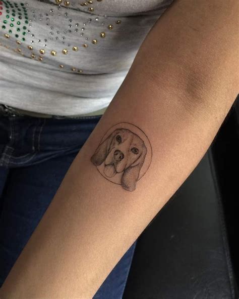 Beagle tattoo outline