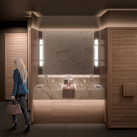 restaurant restroom  behance