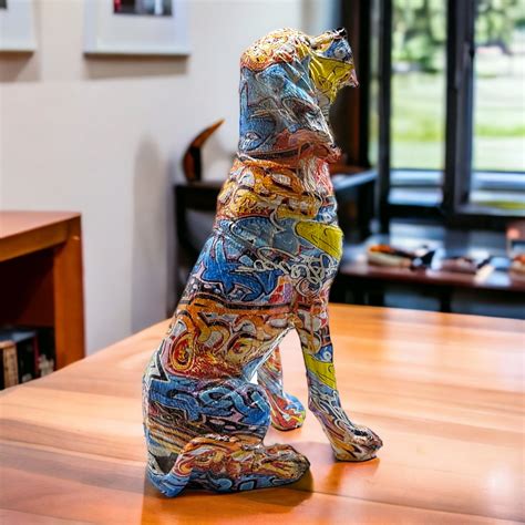 Coolest Statue Dog Sculptures, Art Decor, Desktop Artwork Crafts, Resin ...