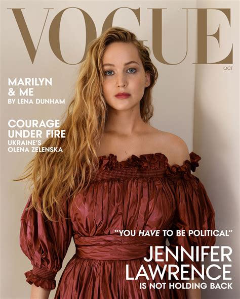 I Keep Wanting to Snap My Fingers In Front of Jennifer Lawrence’s Vogue